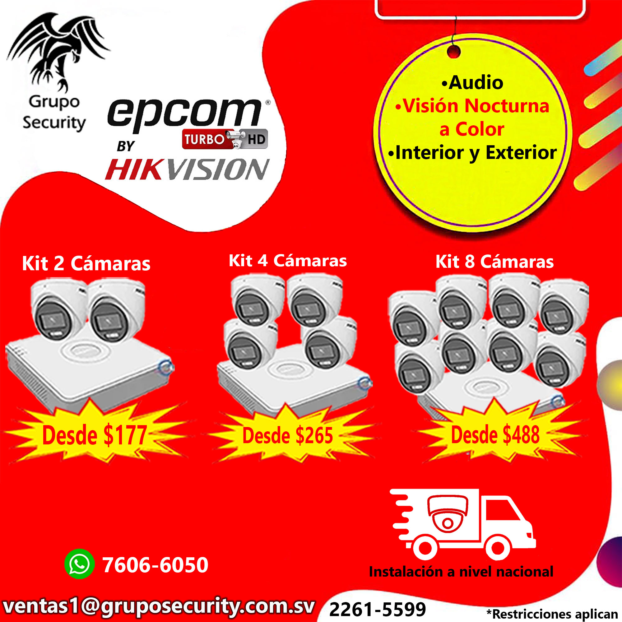 KIT CAMARAS DE SEGURIDAD